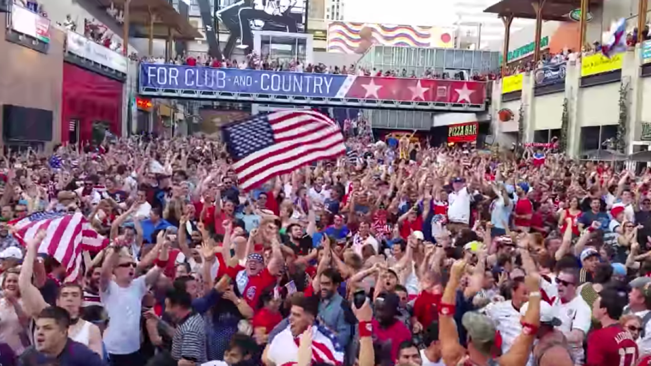 Huge crowd turns out at KC Women's World Cup watch party